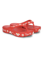Load image into Gallery viewer, ADDA MYTIME-2 Floral Design Thong Slipper For Women
