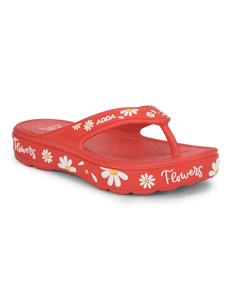 ADDA MYTIME-2 Floral Design Thong Slipper For Women
