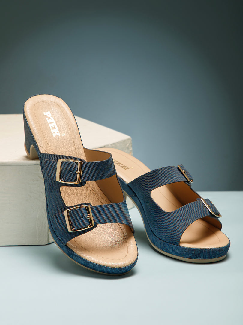 PEEK BERKS-3 Women Faux Leather Platform Heel