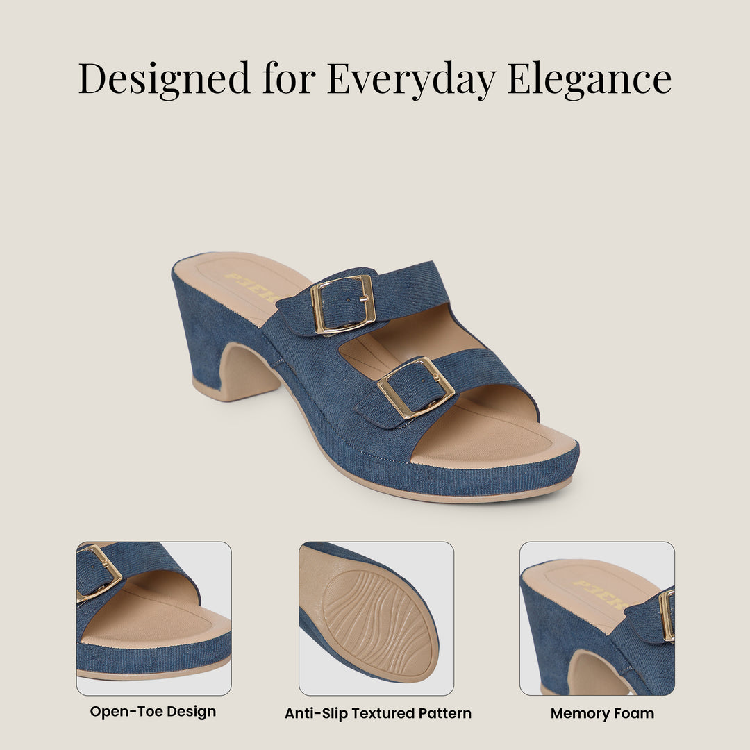 PEEK BERKS-3 Women Faux Leather Platform Heel