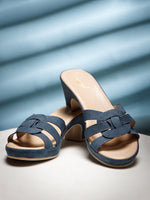 Load image into Gallery viewer, PEEK HEELS-10 Women Faux Leather Platform Heel