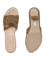 Load image into Gallery viewer, PEEK HEELS-10 Women Faux Leather Platform Heel