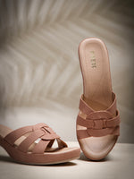 Load image into Gallery viewer, PEEK HEELS-10 Women Faux Leather Platform Heel
