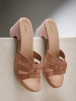 Load image into Gallery viewer, PEEK HEELS-10 Women Faux Leather Platform Heel