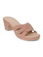 Load image into Gallery viewer, PEEK HEELS-10 Women Faux Leather Platform Heel