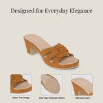 Load image into Gallery viewer, PEEK HEELS-10 Women Faux Leather Platform Heel