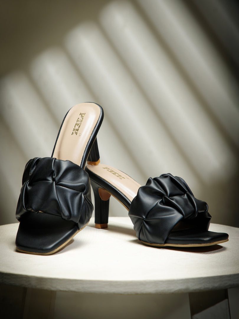 PEEK HEELS-8 Women Faux Leather Pointed Heel