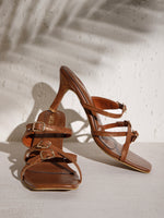 Load image into Gallery viewer, PEEK HEELS-9 Women Faux Leather Pointed Heel