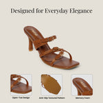 Load image into Gallery viewer, PEEK HEELS-9 Women Faux Leather Pointed Heel