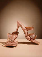 Load image into Gallery viewer, PEEK HEELS-9 Women Faux Leather Pointed Heel
