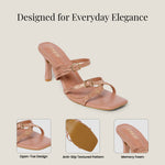 Load image into Gallery viewer, PEEK HEELS-9 Women Faux Leather Pointed Heel