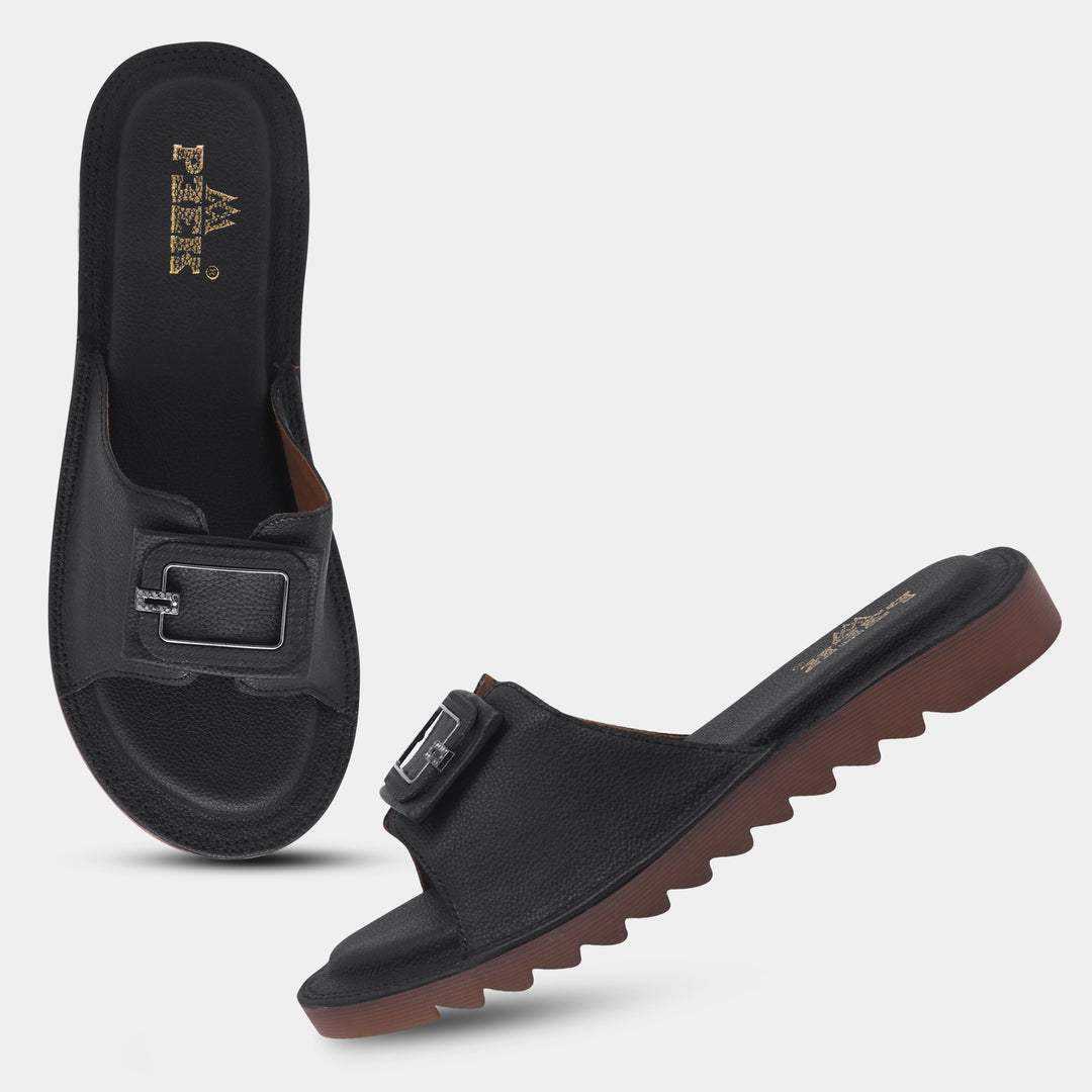 Showstopper Buckle Slip On Flats for