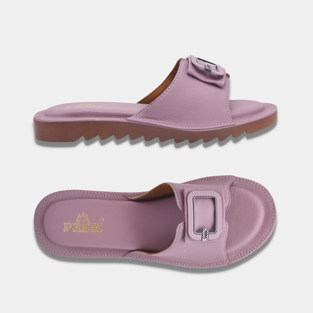 Showstopper Buckle Slip On Flats for