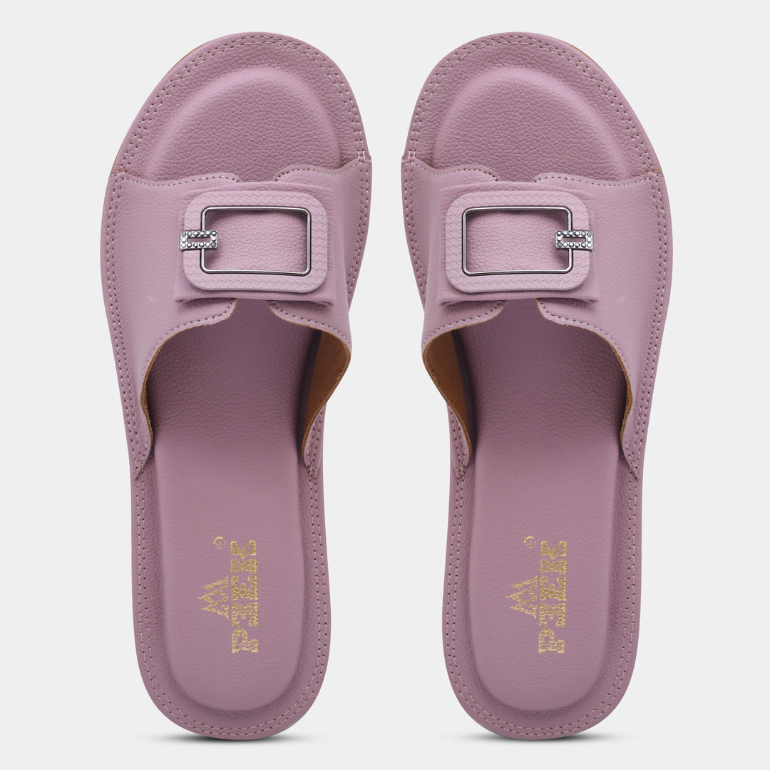 Showstopper Buckle Slip On Flats for