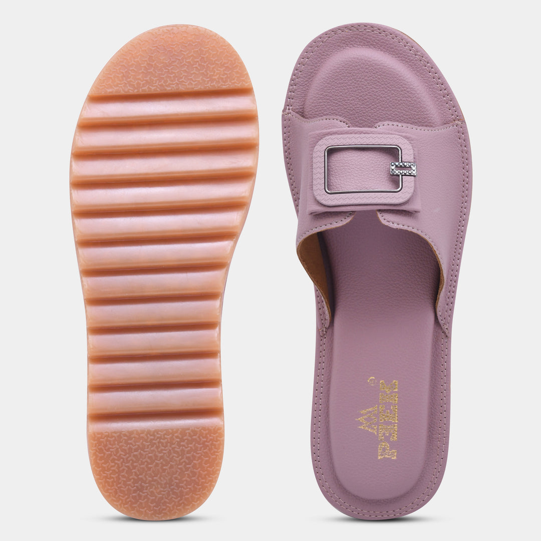 Showstopper Buckle Slip On Flats for