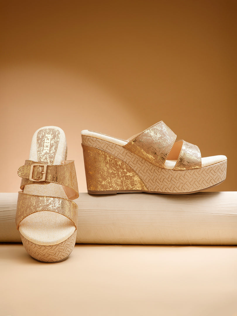 PEEK WEDGES-1 Women Faux Leather Wedges