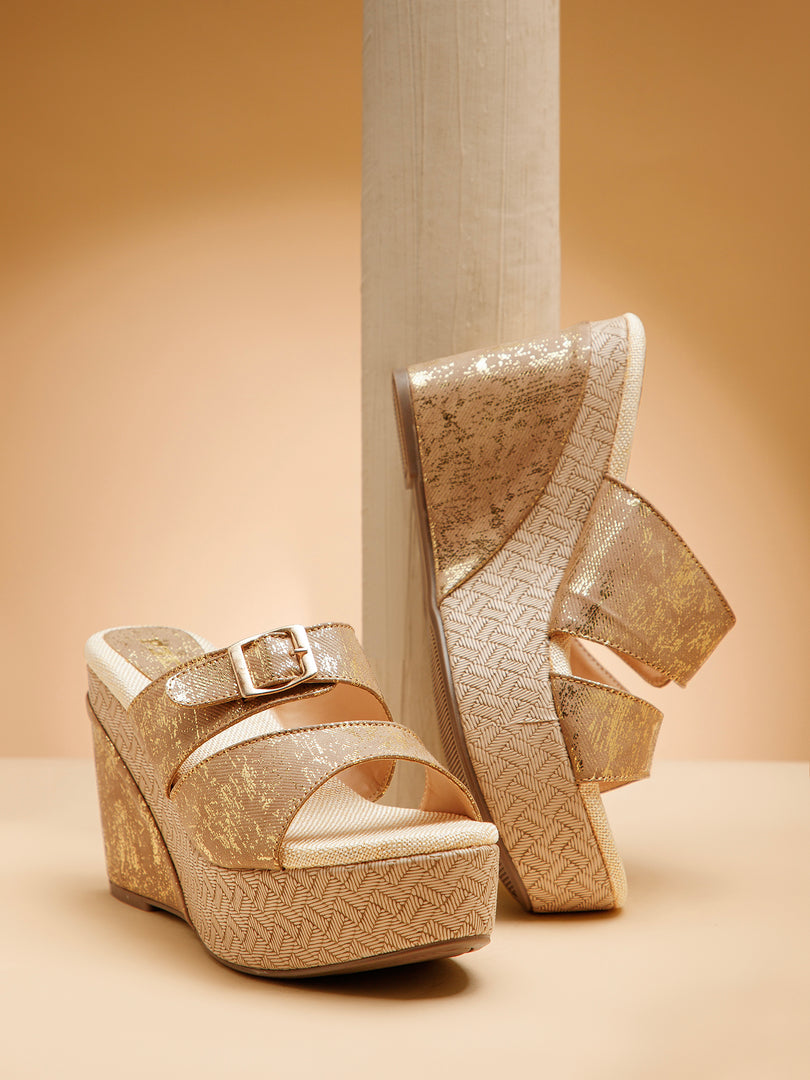 PEEK WEDGES-1 Women Faux Leather Wedges