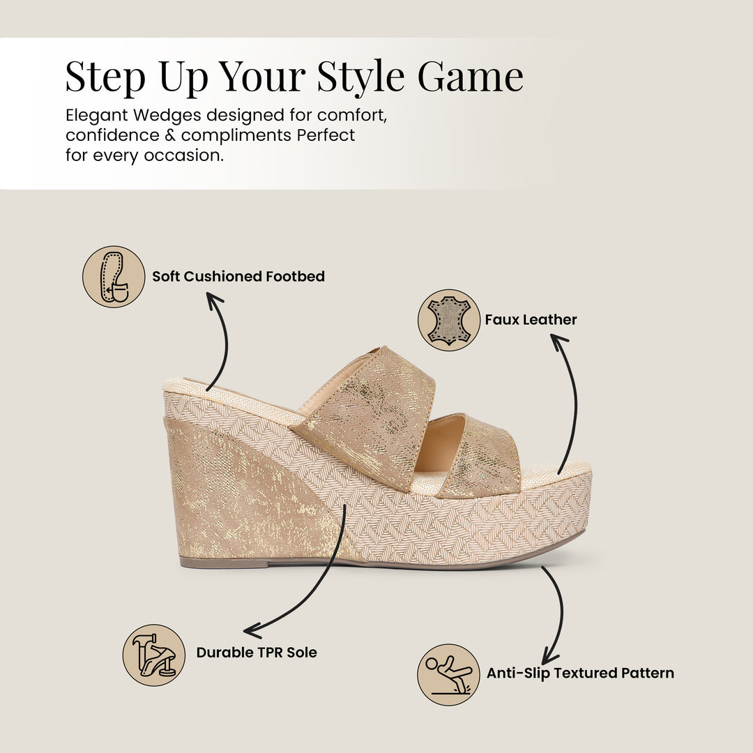 PEEK WEDGES-1 Women Faux Leather Wedges