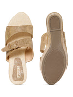 Load image into Gallery viewer, PEEK WEDGES-1 Women Faux Leather Wedges