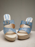 Load image into Gallery viewer, PEEK WEDGES-1 Women Faux Leather Wedges