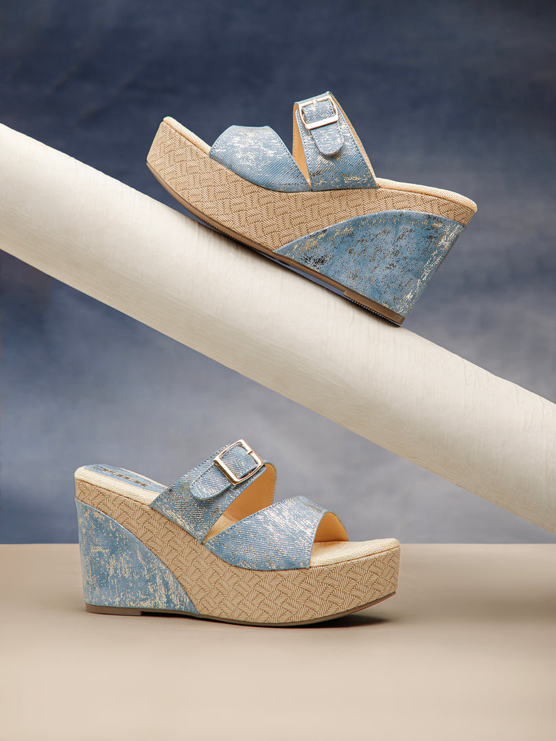 PEEK WEDGES-1 Women Faux Leather Wedges