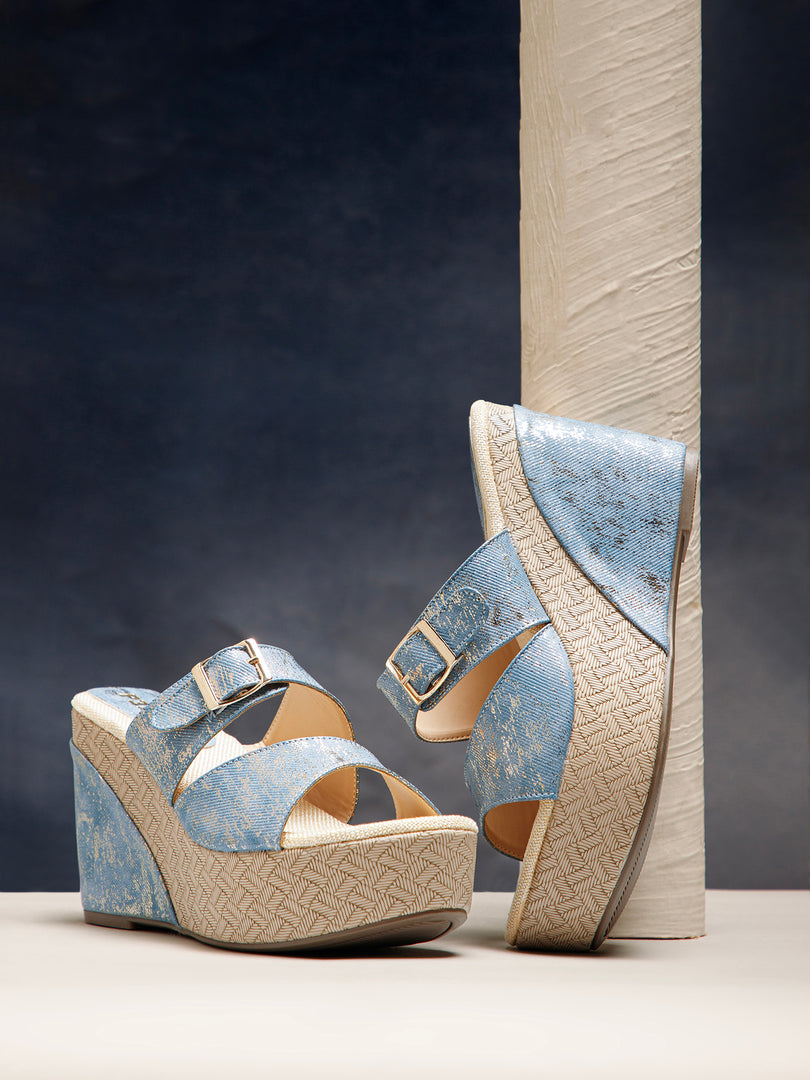 PEEK WEDGES-1 Women Faux Leather Wedges