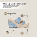 Load image into Gallery viewer, PEEK WEDGES-1 Women Faux Leather Wedges
