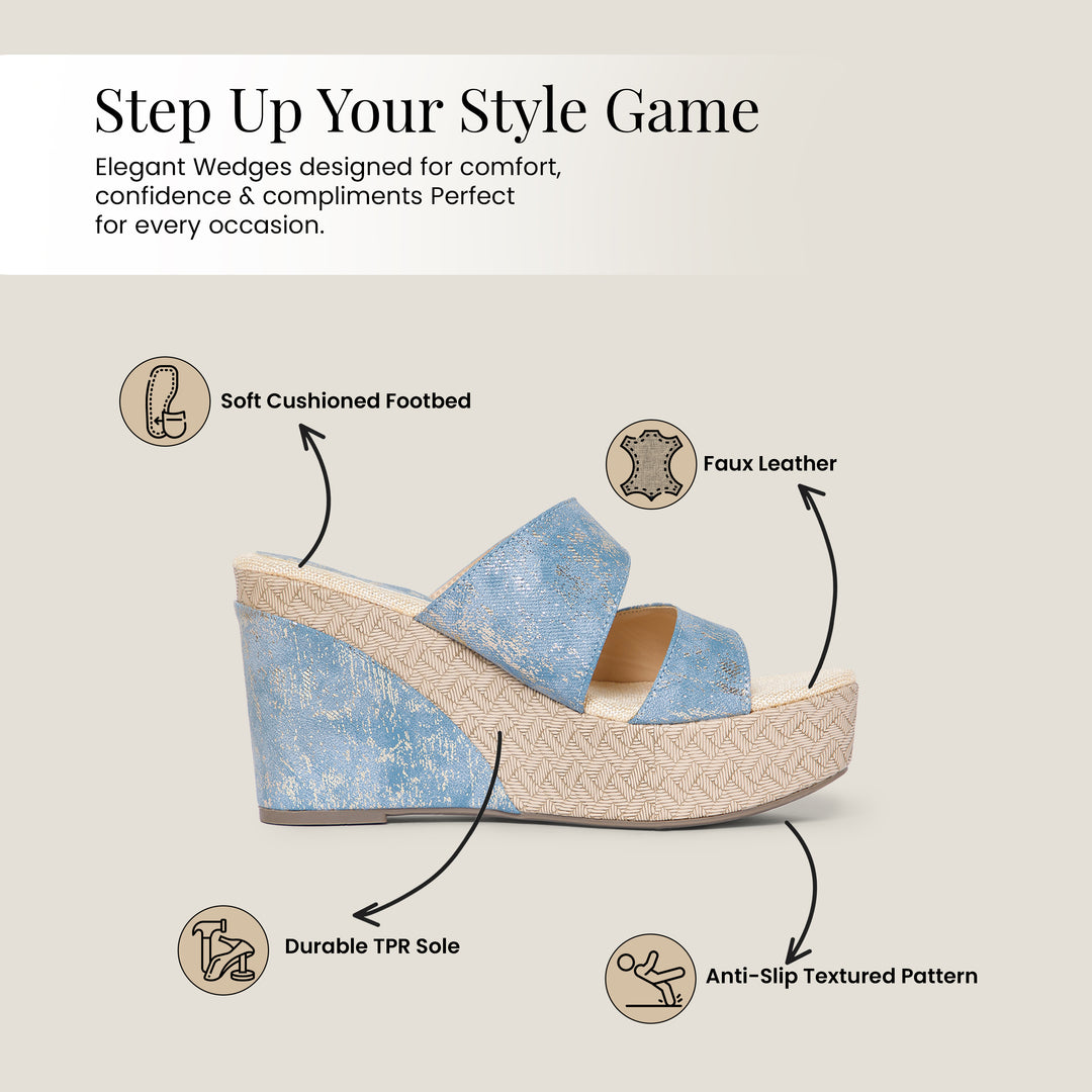 PEEK WEDGES-1 Women Faux Leather Wedges