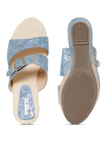 Load image into Gallery viewer, PEEK WEDGES-1 Women Faux Leather Wedges