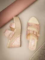 Load image into Gallery viewer, PEEK WEDGES-1 Women Faux Leather Wedges