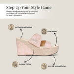 Load image into Gallery viewer, PEEK WEDGES-1 Women Faux Leather Wedges