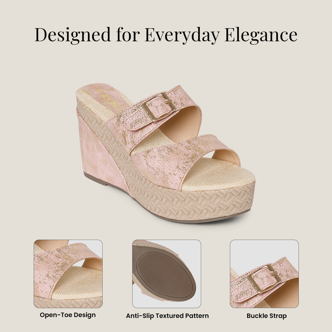 PEEK WEDGES-1 Women Faux Leather Wedges