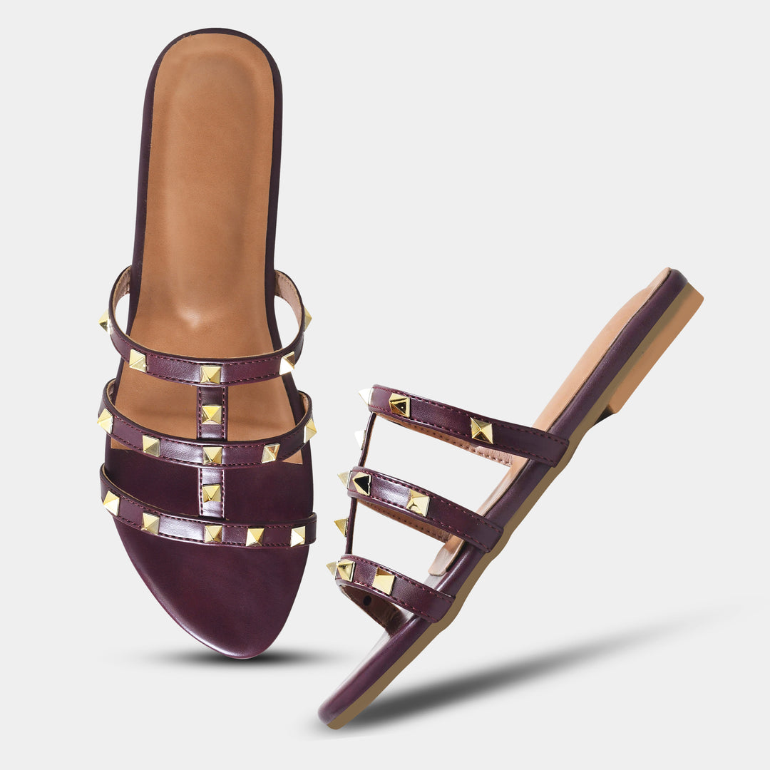 Kiara-1 Open Toe Women Flats