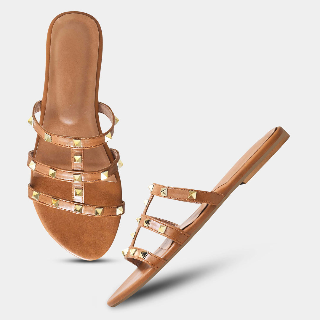Kiara-1 Open Toe Women Flats