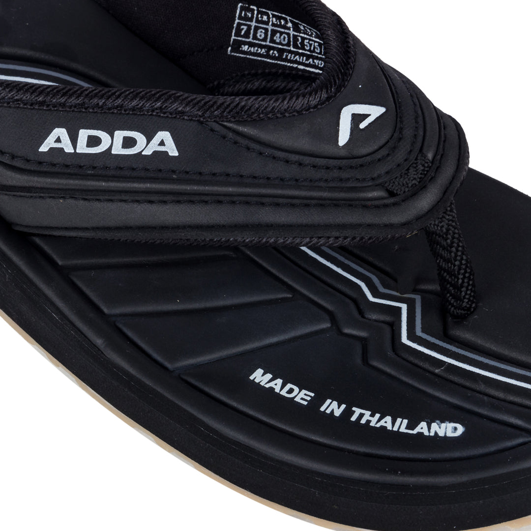 ADDA Omega-02 Solid Thong Slipper For Men