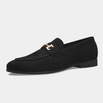 Load image into Gallery viewer, WAVEWALKER CRANE Men Black Classic Suede Loafers