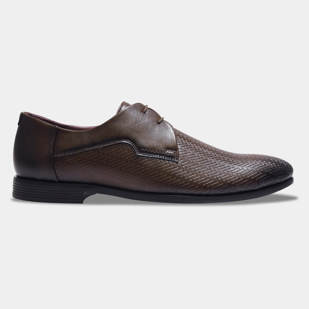 WAVEWALKER CREW Men Faux Leather Black Formal Lace-Ups Shoes
