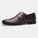 Load image into Gallery viewer, WAVEWALKER CREW Men Faux Leather Black Formal Lace-Ups Shoes