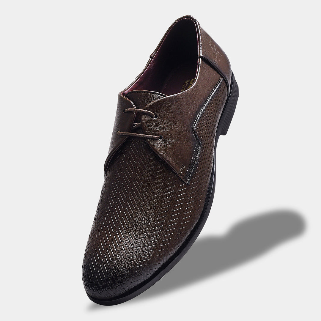 WAVEWALKER CREW Men Faux Leather Black Formal Lace-Ups Shoes