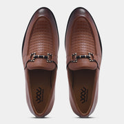 WAVEWALKER CROSS Men Faux Leather Black Slip-On Loafers
