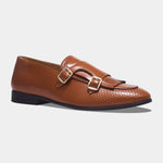 Load image into Gallery viewer, WAVEWALKER INFINITY Men Faux Leather Black Slip-On Loafers