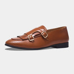 Load image into Gallery viewer, WAVEWALKER INFINITY Men Faux Leather Black Slip-On Loafers