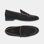 Load image into Gallery viewer, WAVEWALKER MARS Men Black Classic Suede Loafers