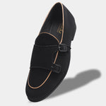 Load image into Gallery viewer, WAVEWALKER MARS Men Black Classic Suede Loafers