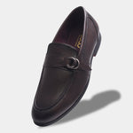 Load image into Gallery viewer, WAVEWALKER PUNCH Men Faux Leather Black Slip-On Loafers