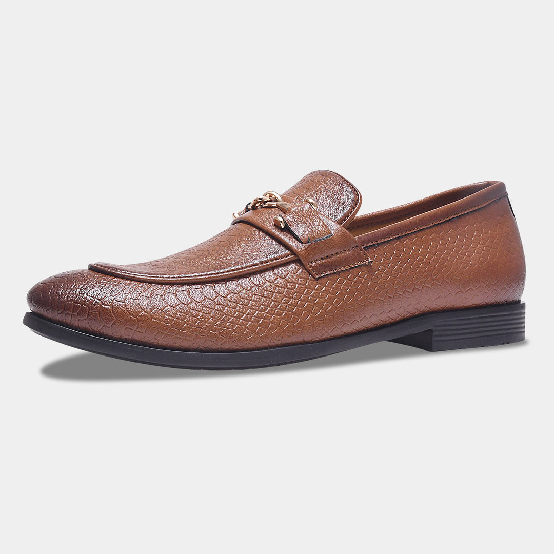 WAVEWALKER RELAX Men Faux Leather Black Slip-On Loafers