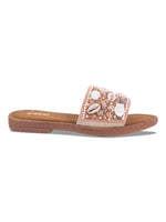 Load image into Gallery viewer, Stylish Handcrafted Flats with Shells, Beads &amp; Stones