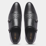 Rosetto Romero Steel Polished & Bold Double Monk Strap For Men