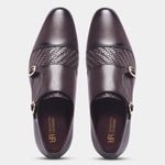 Load image into Gallery viewer, Rosetto Romero Steel Polished &amp; Bold Double Monk Strap For Men
