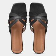 Peek Supermodel Black Casual Slippers